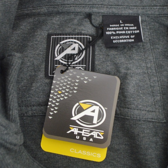 AHead Classic Mens Quarter Zip Gray Sweater Large - Picture 5 of 5